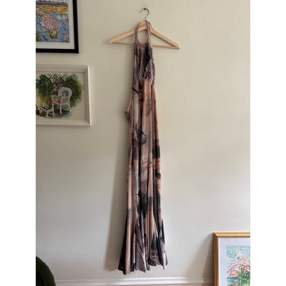 LET ME BE Anthropologie Knit Halter Maxi Dress Size XS - Picture 2 of 8